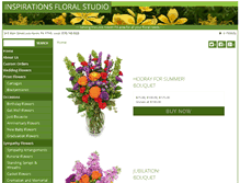 Tablet Screenshot of inspirationsfloralstudio.com